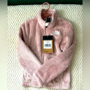 NWT North Face Girls Osolita Full Zip Jacket XS (6) pink moss